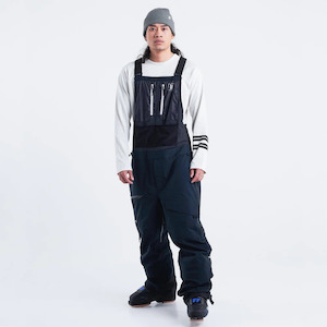 Mens Snow Pants: Planks Bib - Charger 3L Shell - Black