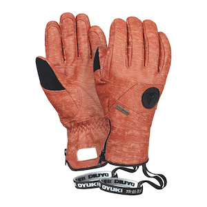 Mens Snow Gloves: Oyuki - E-Jack Glove - Fired Brick