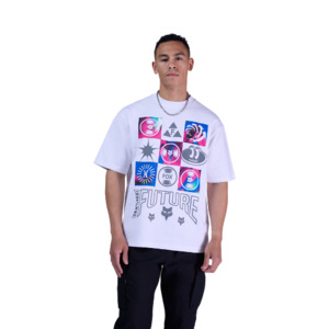 Fox Image Cosmo MW Oversized Tee White