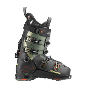 Ski Boots: Nordica MN Unlimited 130 DYN 2025 Blk/Irid/Grn/Red