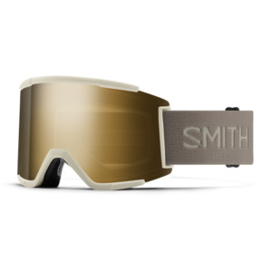 Snow Goggles: Smith 25 Squad XL Low Bridge - Chalk CP Sun Black Gold M/CP Storm Blue SM