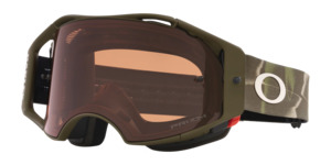 Mtb Goggles: Oakley Airbrake MTB Dark Brush Camo w Prizm MX Bronze