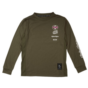 Troy Lee Designs: Troy Lee YOUTH Skyline Ride L/S Tee Worldwide Caper