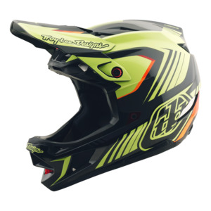 Troy Lee Designs: Troy Lee D4 AS Polyacrylite Qualifier Black/Yellow
