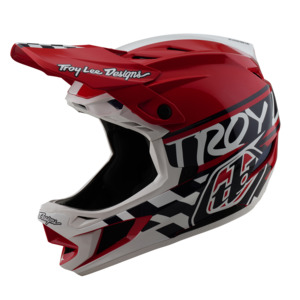 Troy Lee D4 AS Polyacrylite Fifty-50 White/Red