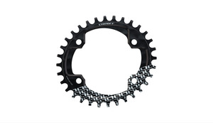 Mtb Drivetrain Components: OnOff Chainring (BCD104) Oval 32T Black 020.11126