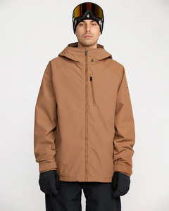 Mens Snowboard Jackets: Volcom 2836 Insulated Jacket Terra Brown