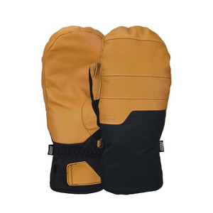 Mens Snow Gloves: POW August 2.0 Short Mitt - Buckhorn Brown