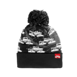 Beanies Headbands: Spacecraft Snowcat Pom Beanie Black