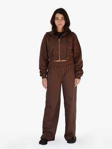 Lila - Cropped Zip Hoodie
