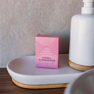 Bathroom: Wild Emery Pink Jasmine & Lavender Blossom Soap