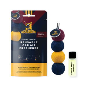 Smelly Balls Reusable Air Freshener: DUNEDIN HIGHLANDERS Reusable Car Air Freshener - Coconut + Lime