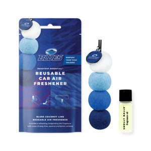 Smelly Balls Reusable Air Freshener: AUCKLAND BLUES Reusable Car Air Freshener - Coconut + Lime