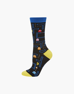 Bamboozld: Bamboozld Womens Pacman Bamboo Socks - Black