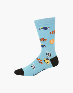 Men: Bamboozld Mens Aquarium Bamboo Socks - R7-11 / Blue