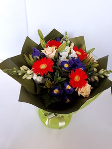 Products: Seasonal Flowers in a water filled box