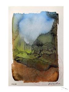 Day 26/100 "Bush Valley" ART PRINT from #watercolourconversation