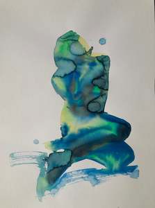 Available Works: HER -2 (2022) ink on paper (framed)