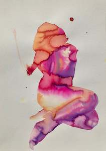 Available Works: HER - 1 (2022) ink on paper (framed)