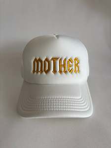 MOTHER TRUCKER - gold on cream