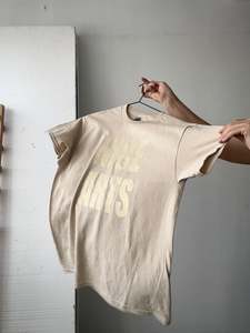 Nice Arts: NICE ARTS One of a Kind Tee - Taupe Tone-on-Tone