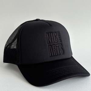 Nice Arts: NICE ARTS cap - black on black