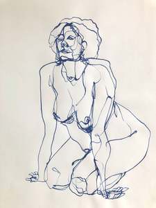 Drawn 8 (2022) ink on paper