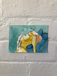 Studies: 'Celesta #7' - acrylic + pencil on paper (2022)