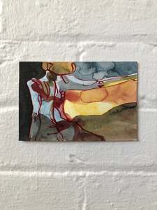 Studies: 'Celesta #2' - acrylic + pencil on paper (2022)