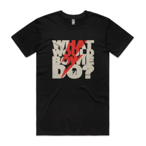 What Would Bowie Do: WHAT WOULD BOWIE DO? Women's Black Tee - PREORDER