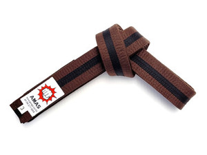 Products: Brown Belt with Black Stripe