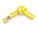 Yellow Belt with White Stripe