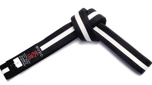 Black Belt with White Stripe