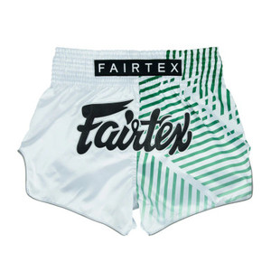 Racer White Thai Boxing Shorts