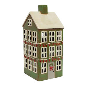 Gifts: Alsace Tea Light Grande Chalet: Christmas Green