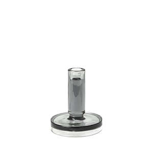 Gifts: Broste Candleholder Petra: Dark Grey - Tall