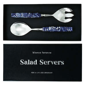 Salad Server Set - Blue