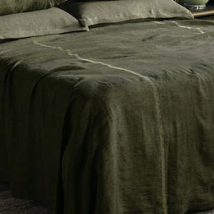 Bedspreads Quilts Comforters: Ruscello Deep Moss Bedspread - Queen