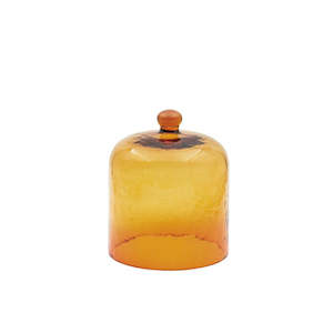Glassware: Glass Dome: Amber - Small