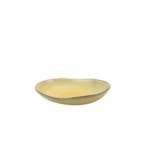 Plates: Melfi Oval Dish: Yellow - L24.5cm