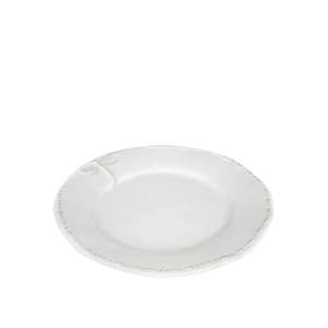 Plates: Dragonfly Stoneware White Lunch Plate