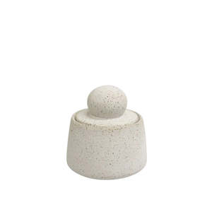 Kitchen Accessories: Ball Canister: Sandy White - Small