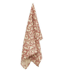Christmas Cherry Tea Towel - Light