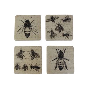 Bee Coasters - Set of 4