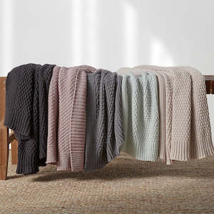 Blankets Throws: Soho Blanket Grey