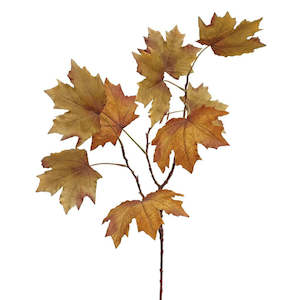 Faux Plants Foliages Flowers: Late Autumn Maple - Rust
