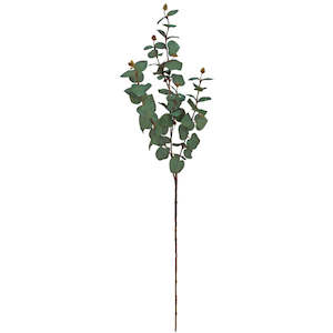 Faux Plants Foliages Flowers: Tall Eucalyptus Spray - Dusky Green