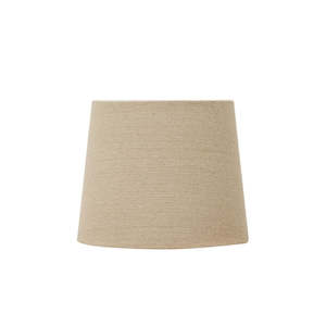 Flax Basket Weave Tall Drum Lampshade - 38cm