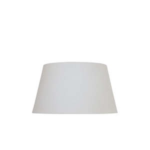 Lighting: White Tapered Drum Lampshade - 41cm
