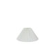 Pleated Linen Shade: White - 26cm